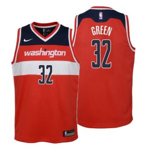 Maillot Basket Washington Wizards #32 Jeff Green Icon Edition Rouge Swingman - Enfant